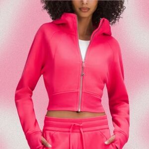 Lululemon Scuba Full-Zip Cropped Hoodie - Size 4 (Lip Gloss Pink) - SOLD OUT
